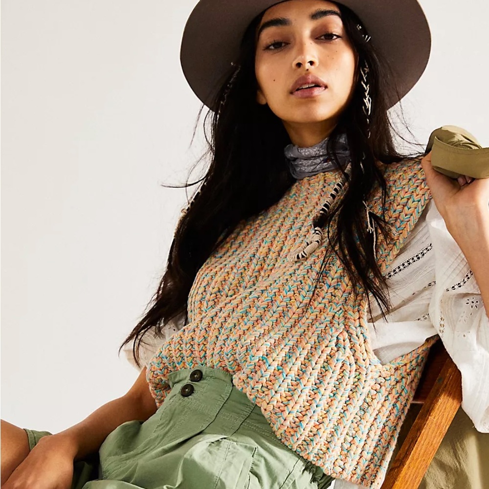 FREE PEOPLE Rib-Knit Vest - Picture 2 of 16